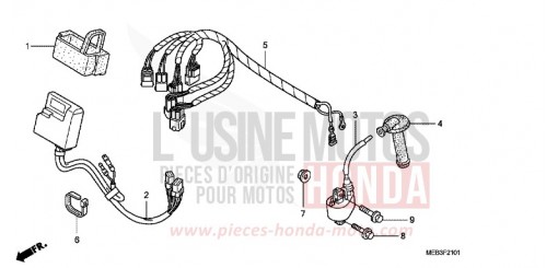 FAISCEAU DES FILS (CRF450R8) CRF450R8 de 2008